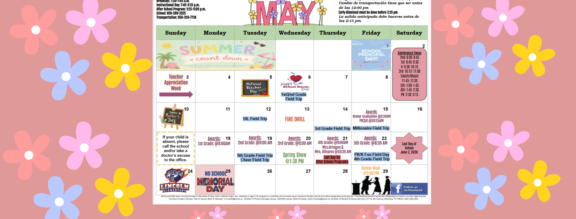 May Calendar