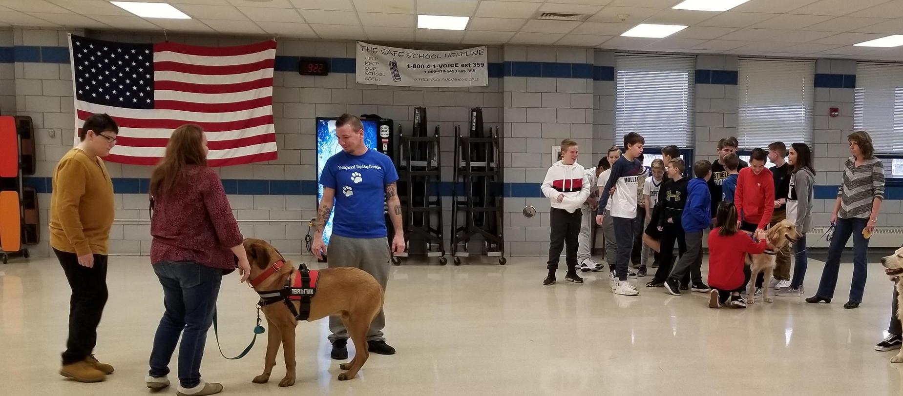 Therapy Dogs Visit Harrold