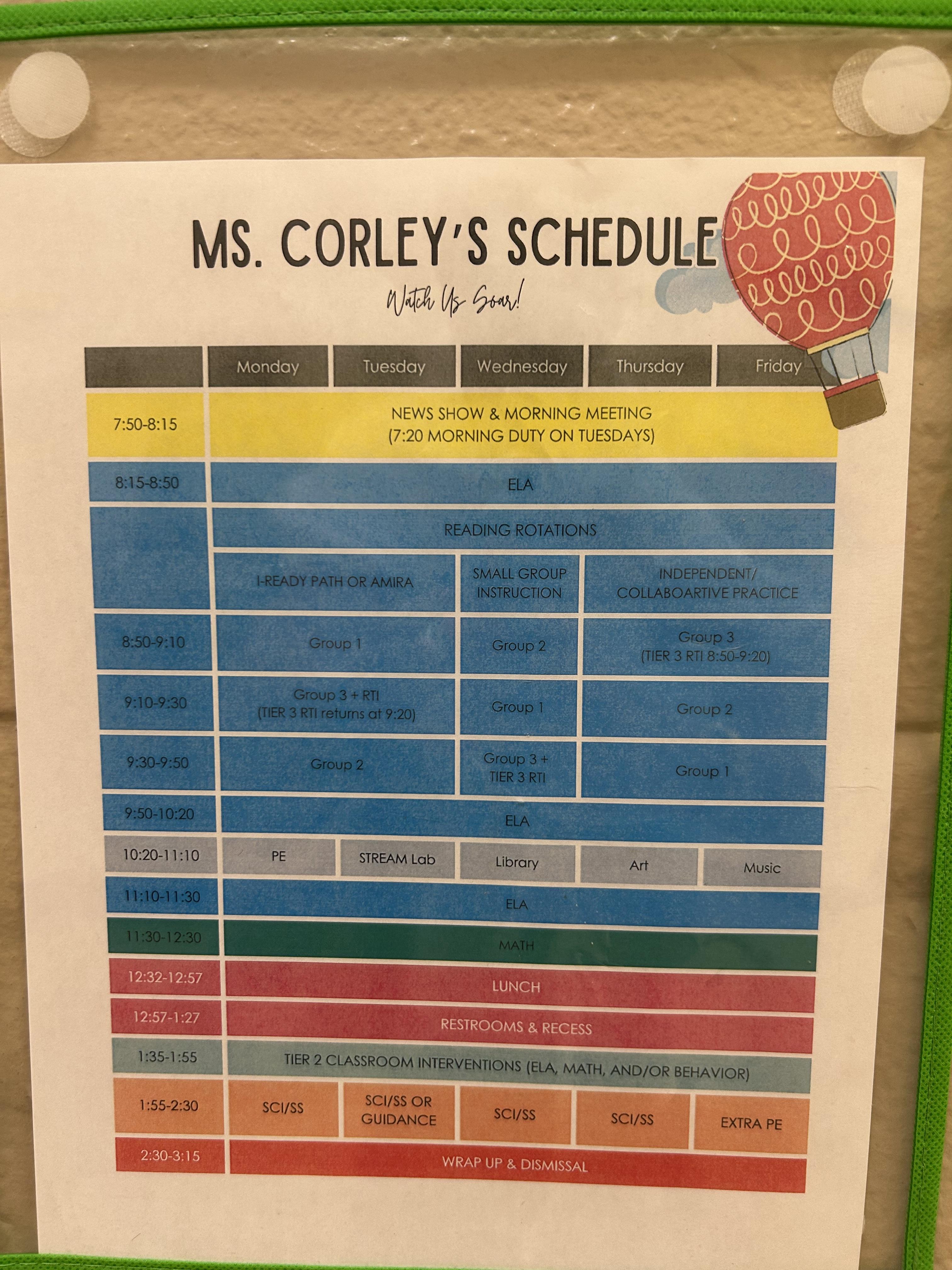 Class Schedule