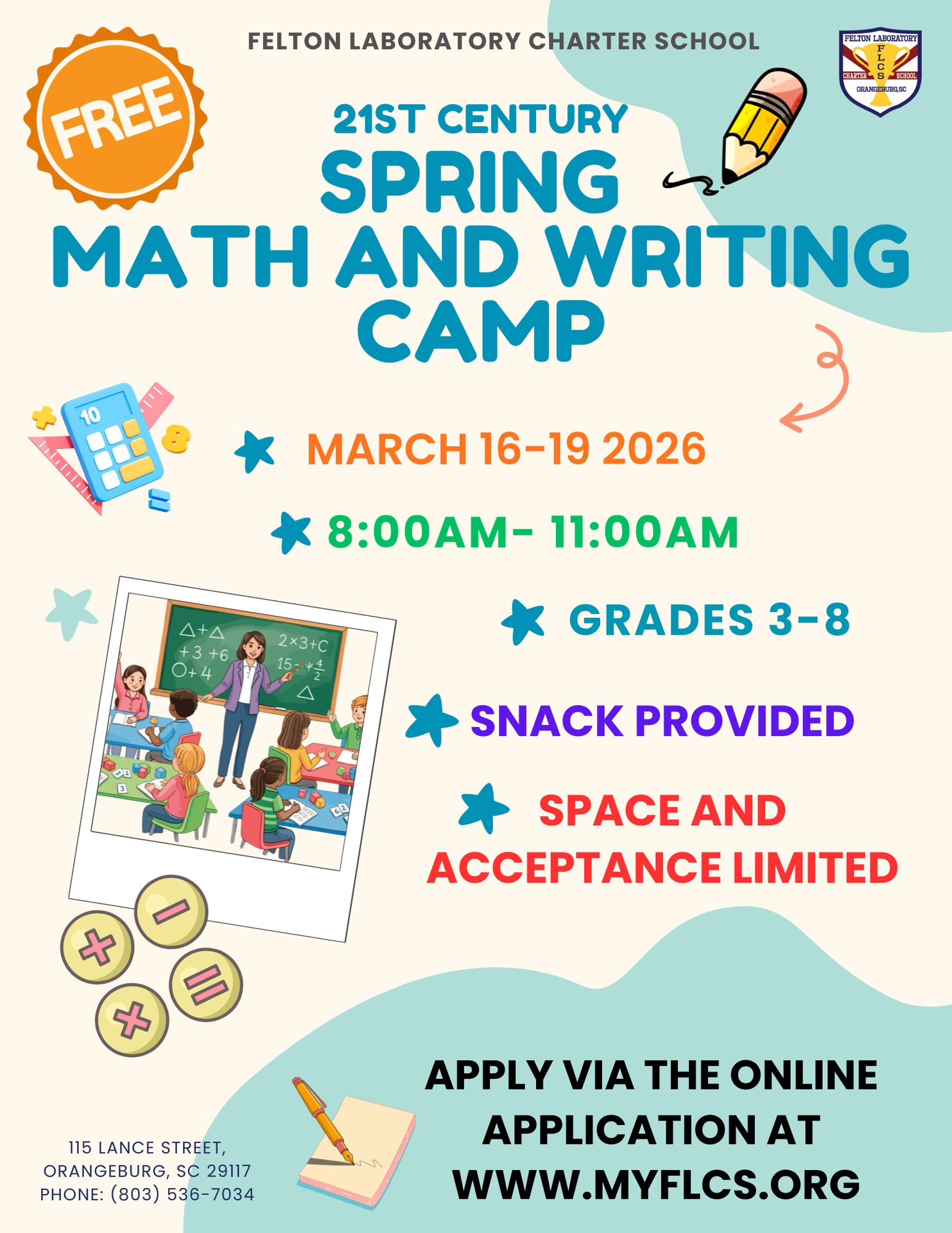 FLCS Spring Math Camp   