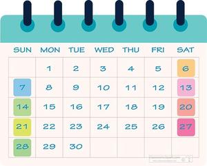 color calendar