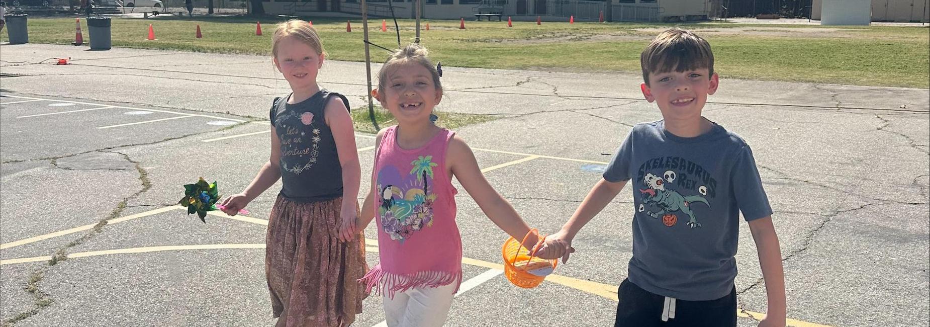 Students enjoying Spring Family Festival