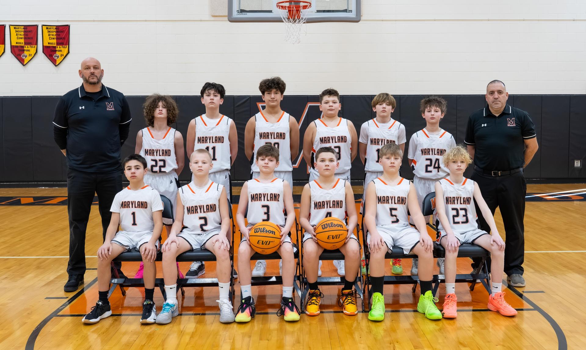 Frederick Middle School Boys Basketball Team