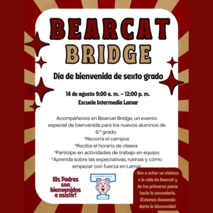 bearcat bridge is Thursday, august 14th from 9am to 12pm