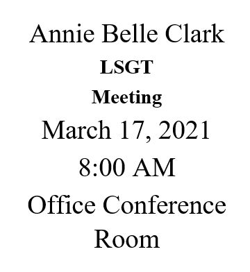 Upcoming LSGT Meeting Featured Photo