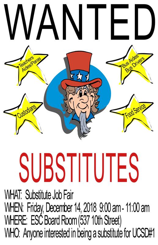 SUBSTITUTE JOB FAIR Thumbnail Image