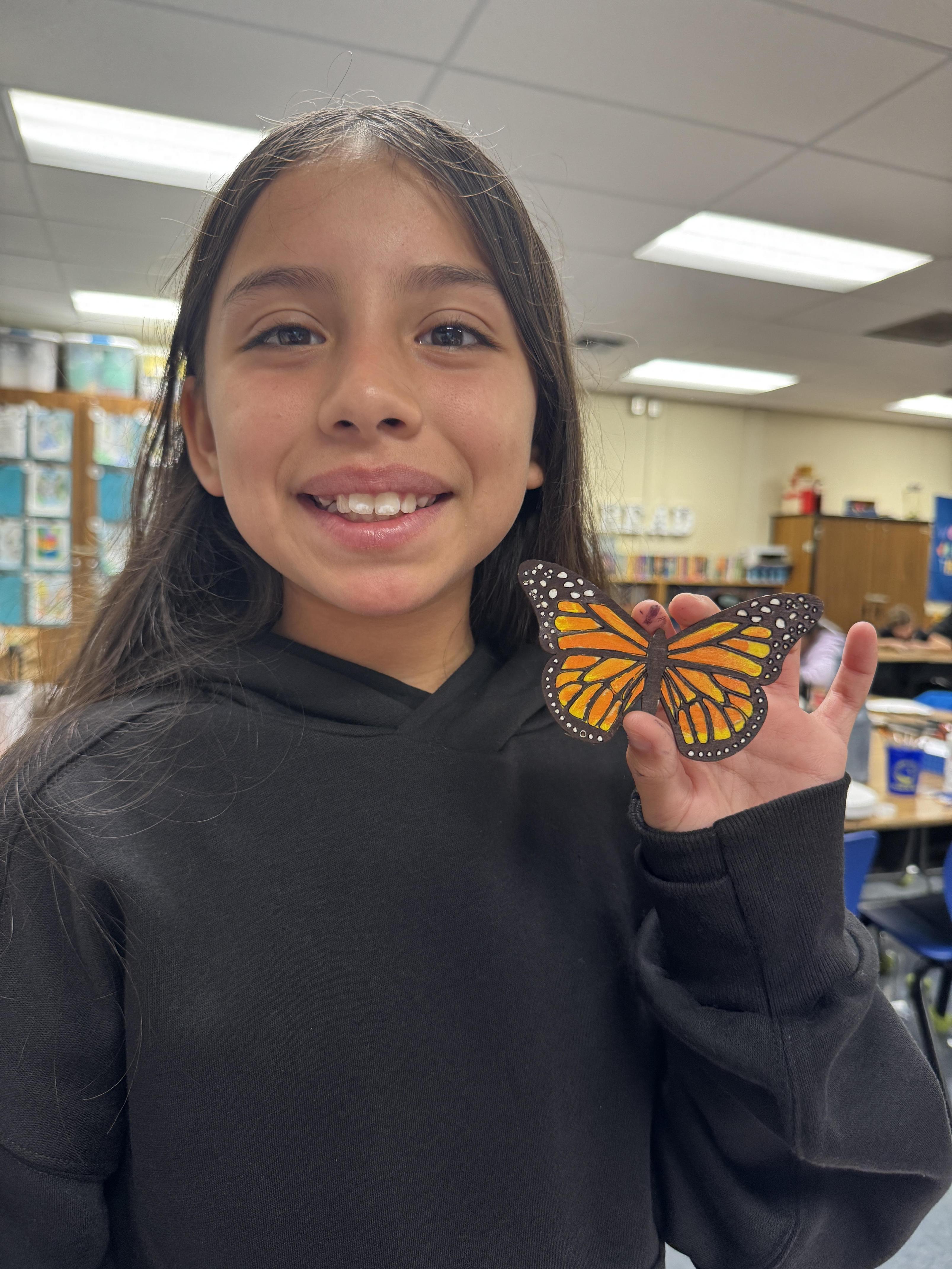 Students working on stewardship project