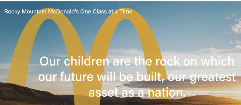 Rocky Mountain McDonalds One Class at a Time
