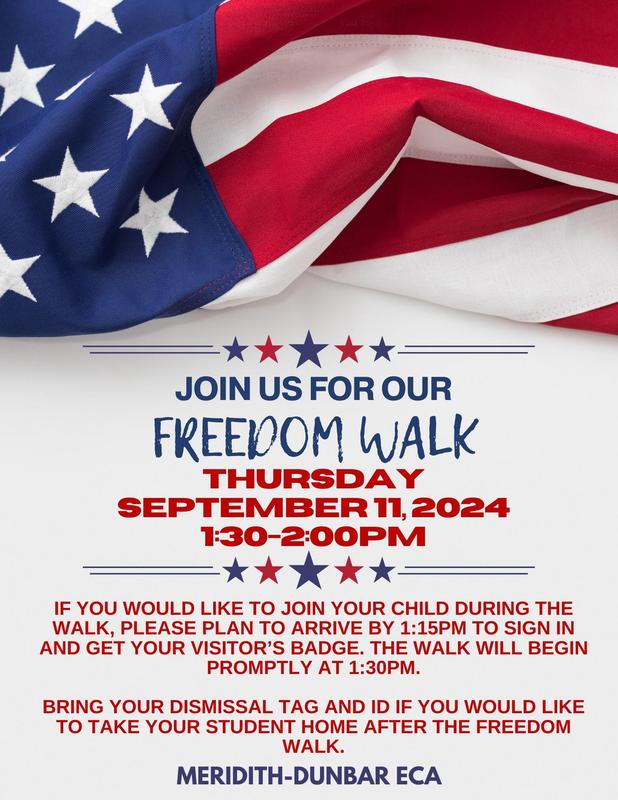 Freedom Walk Flyer English
