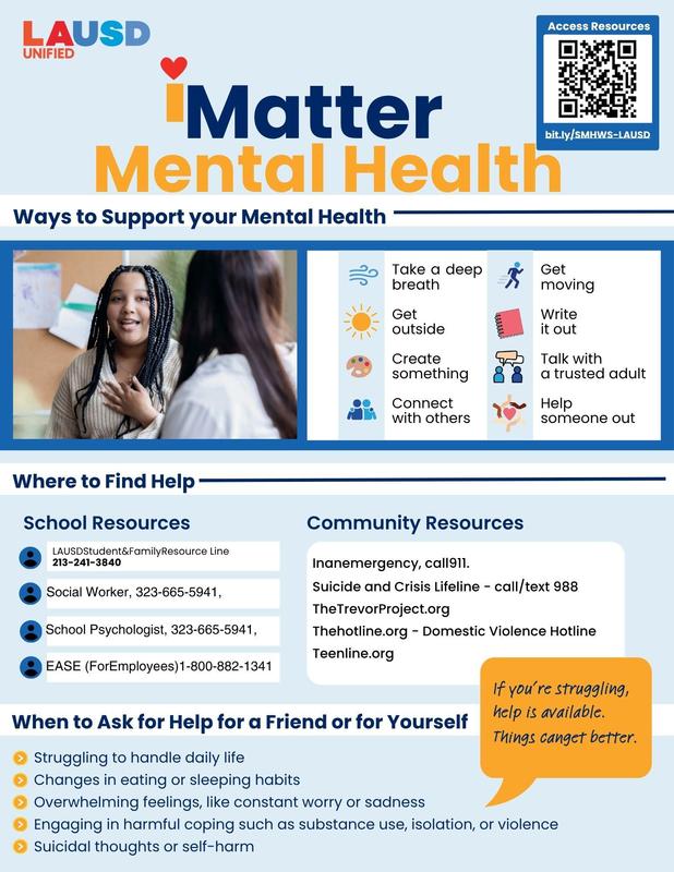 lausd mental health flyer
