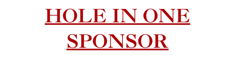 HOLE IN ONE SPONSOR