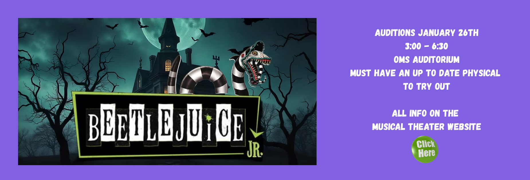 Beetlejuice Auditions