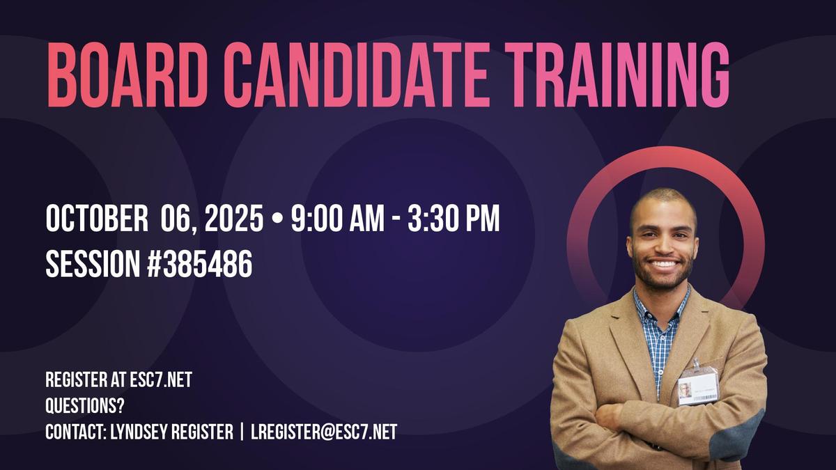 Board Candidate Training workshop graphic