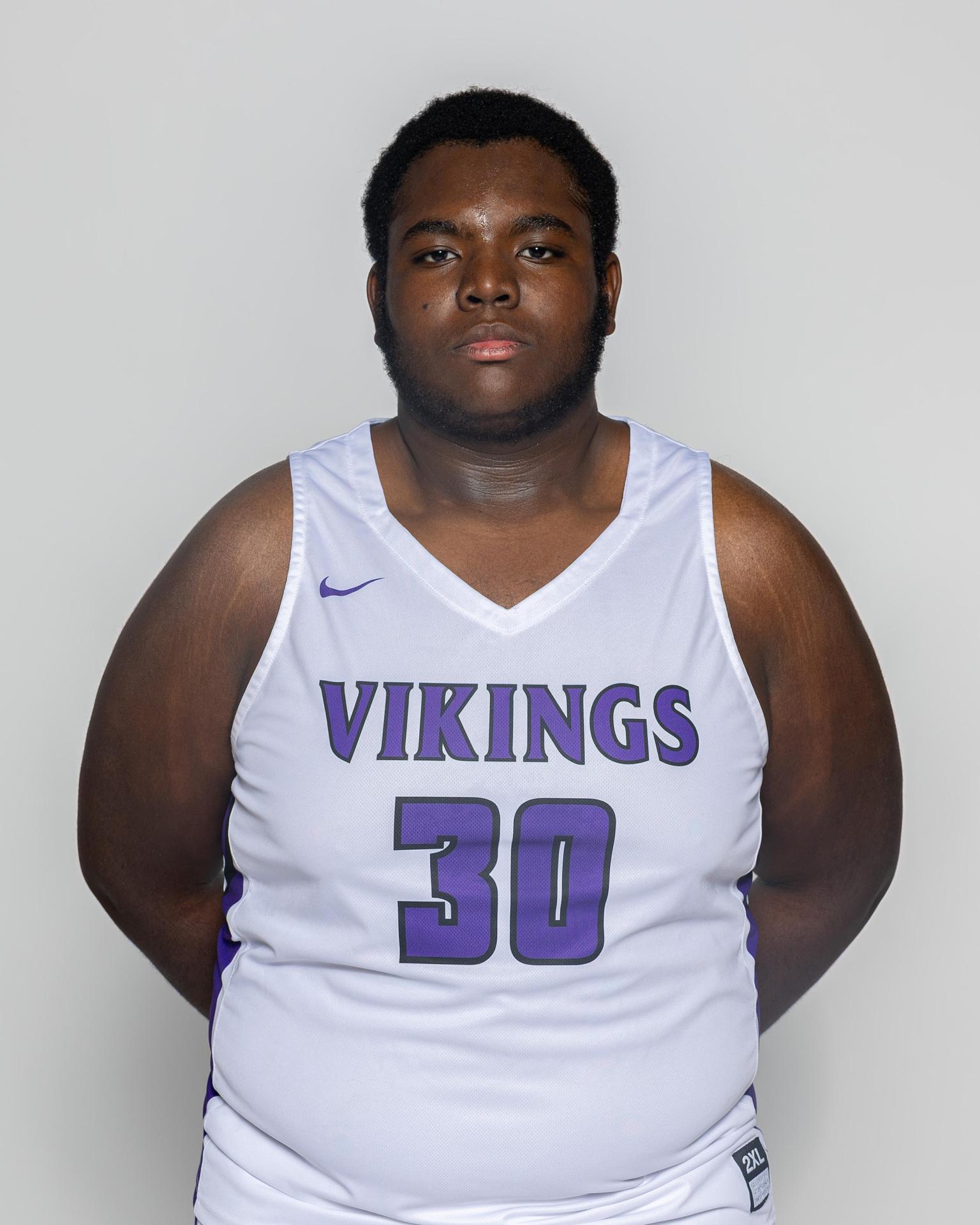 Male player number 30 posting for the roster