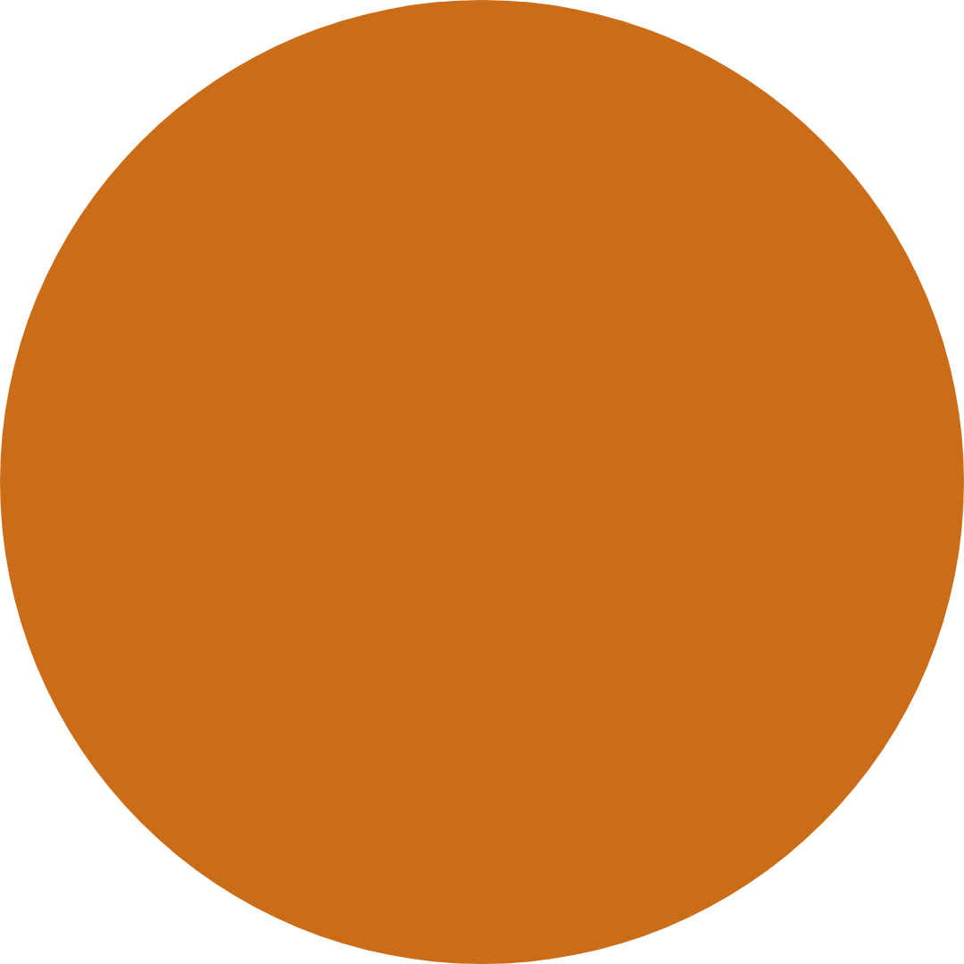 An orange circle