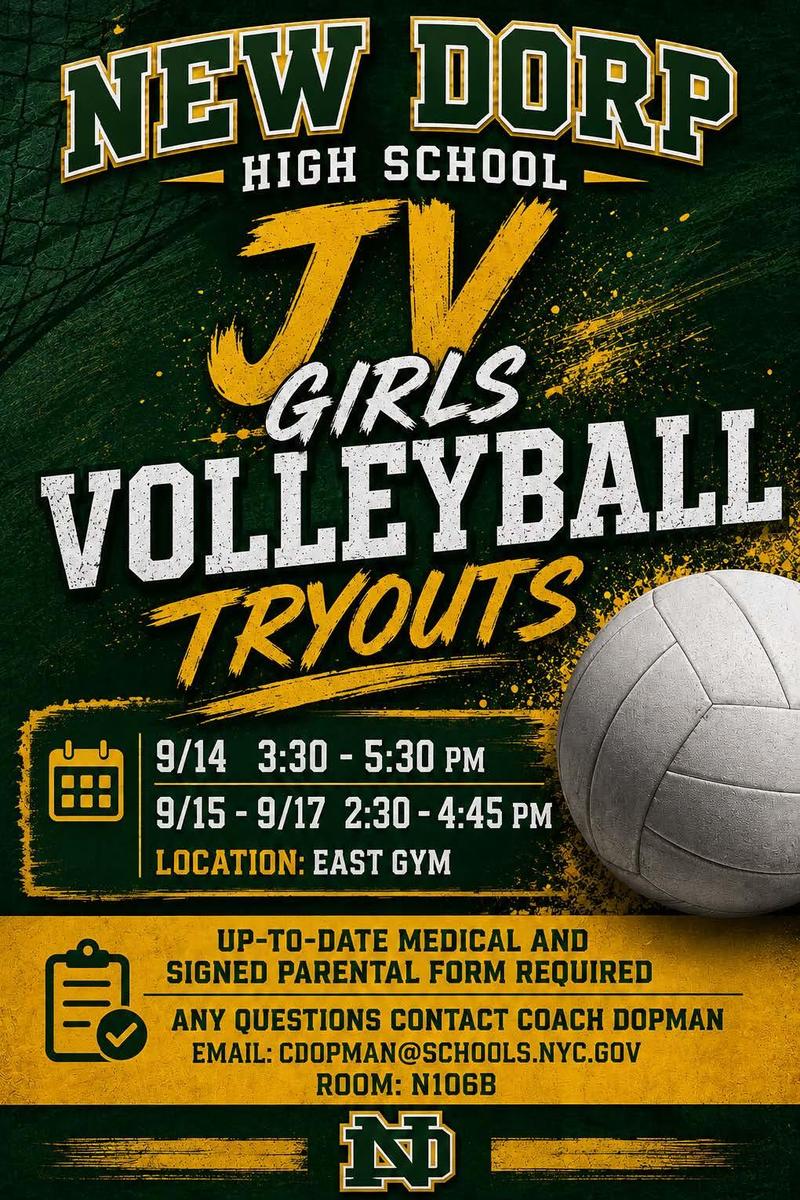 Girls JV Volleyball Tryouts