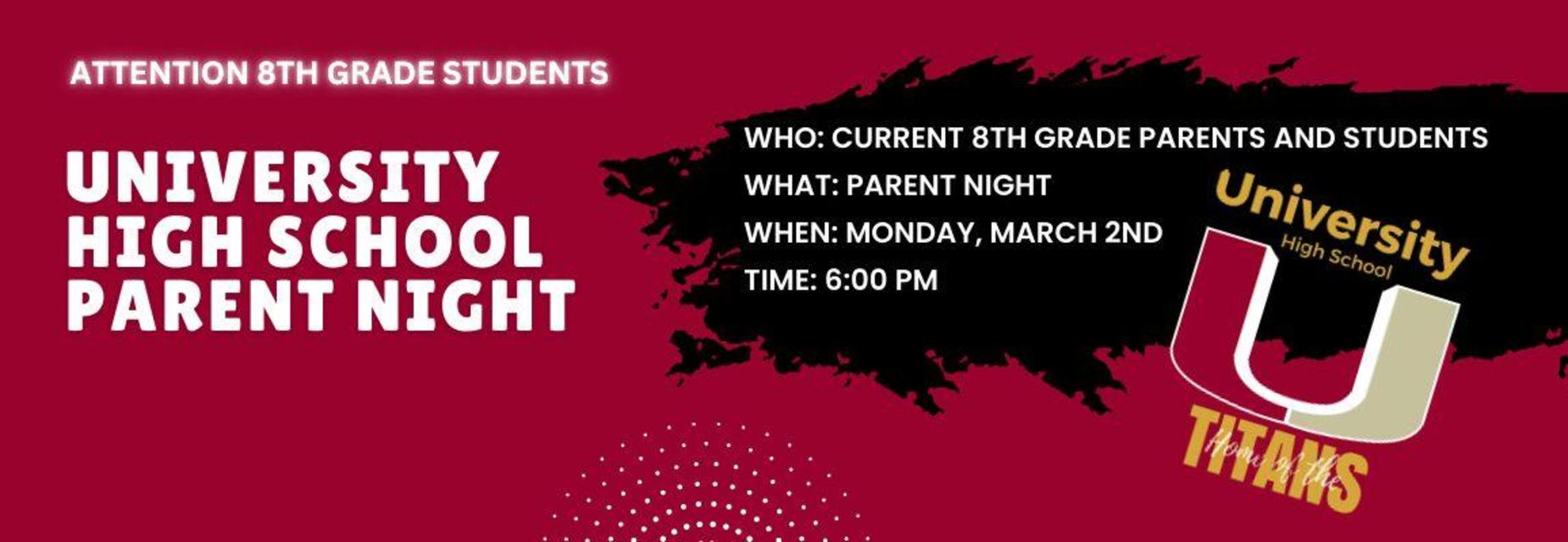 8th Grade Registration