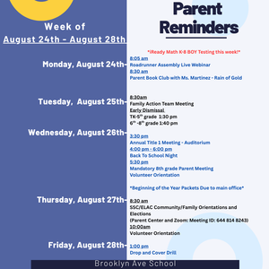Parent Reminders