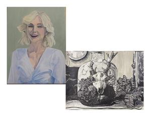 Two pieces of art drawn by Chancey K