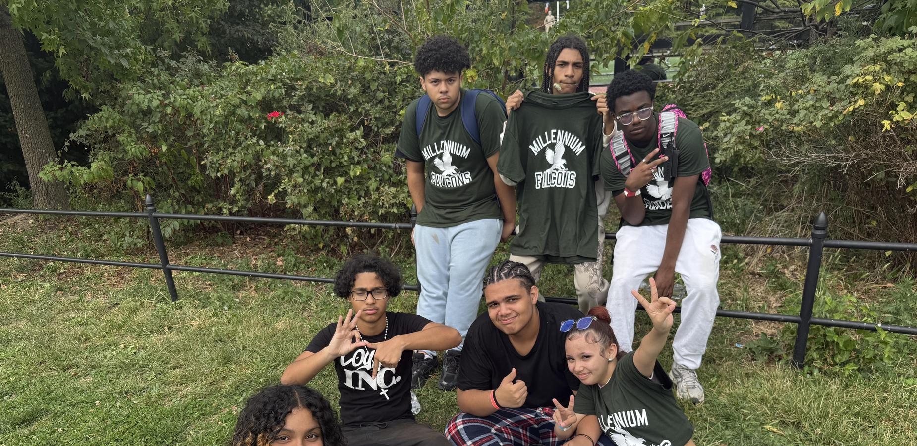 Community Service Day 2025. Students in the park.