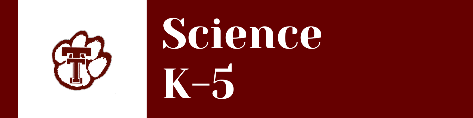 k-5 science curriculum banner