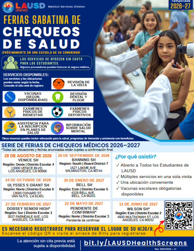 Health Fair - Spanish