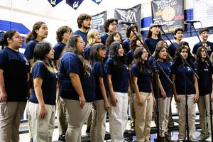 California High School choir performs during State of the District.