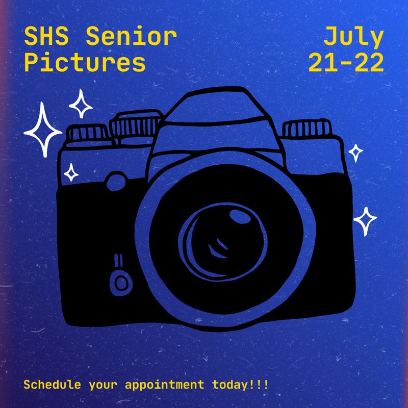 Flyer for SHS Senior Pictures (all information in article)