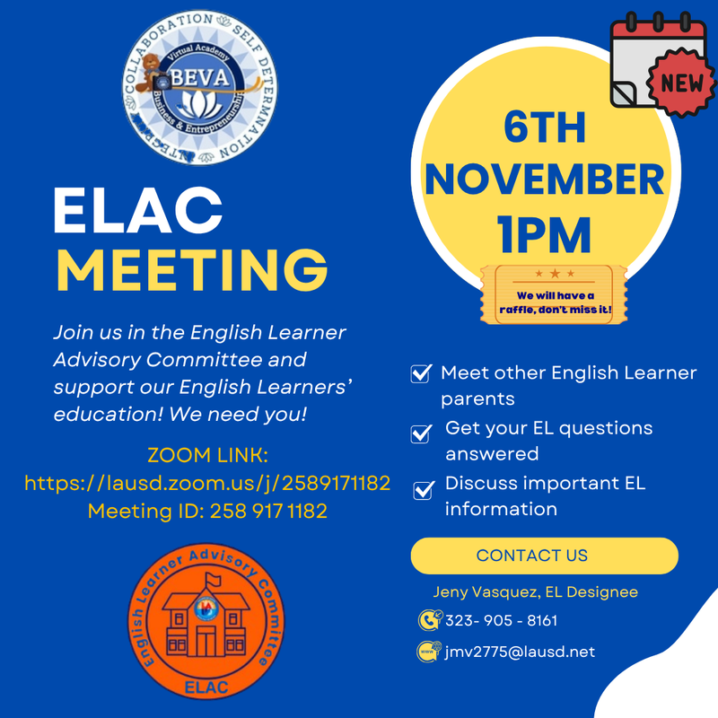 ELAC MEETING POST IN ENGLISH