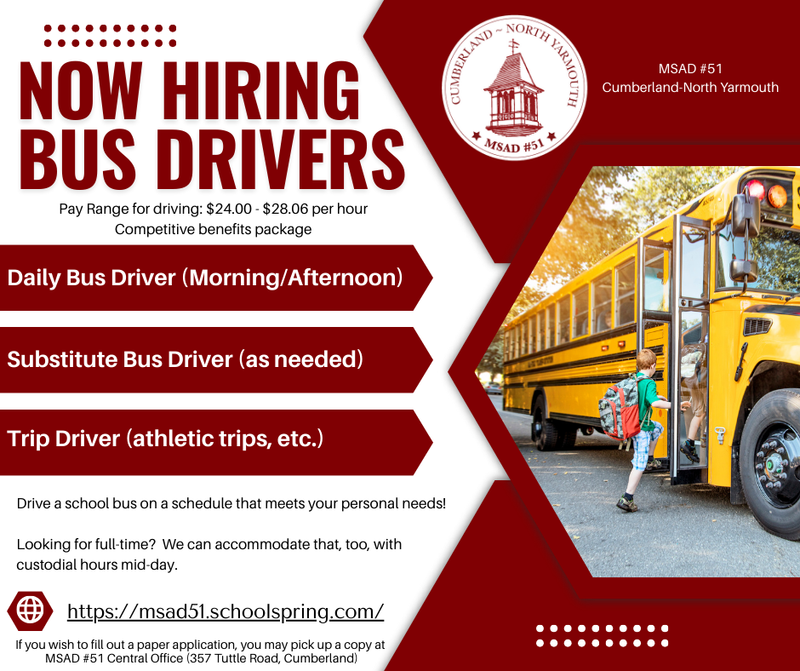 hiring a bus driver flyer