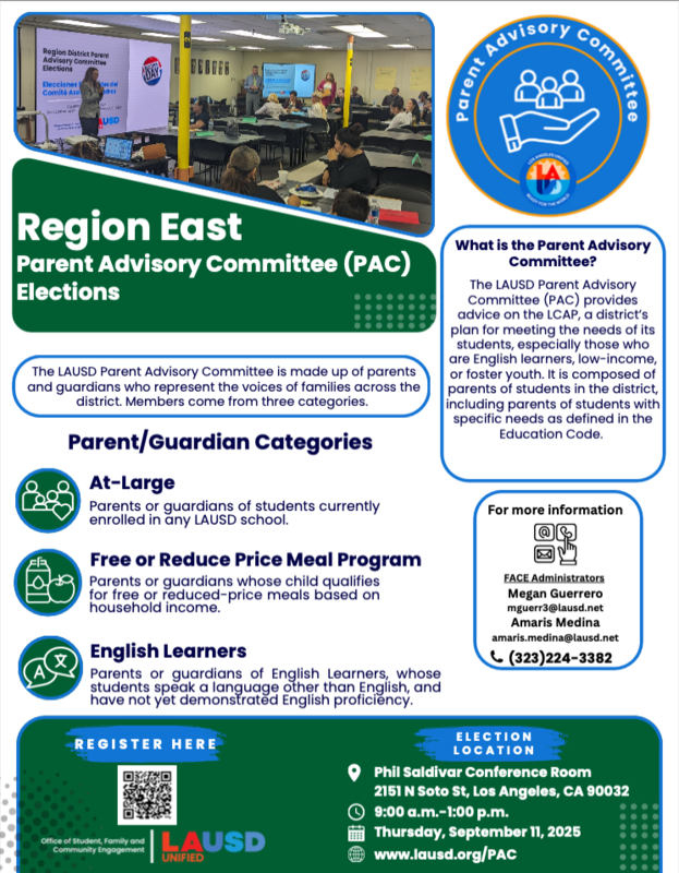 Region East PAC Elections