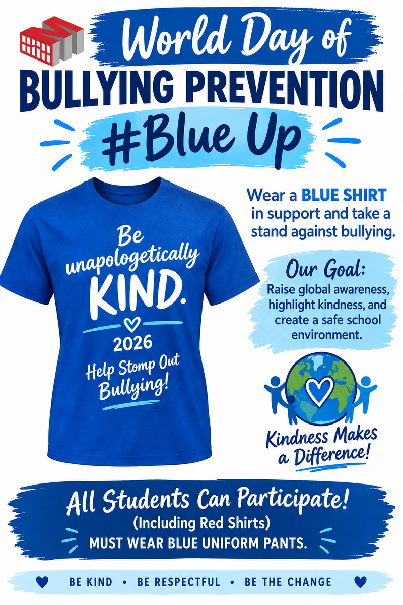 TMSA Goes Blue for World Day of Bullying Prevention Featured Photo