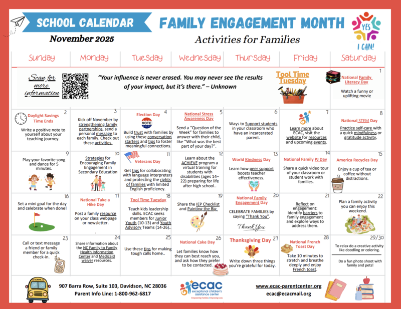 November: Family Engagement Month