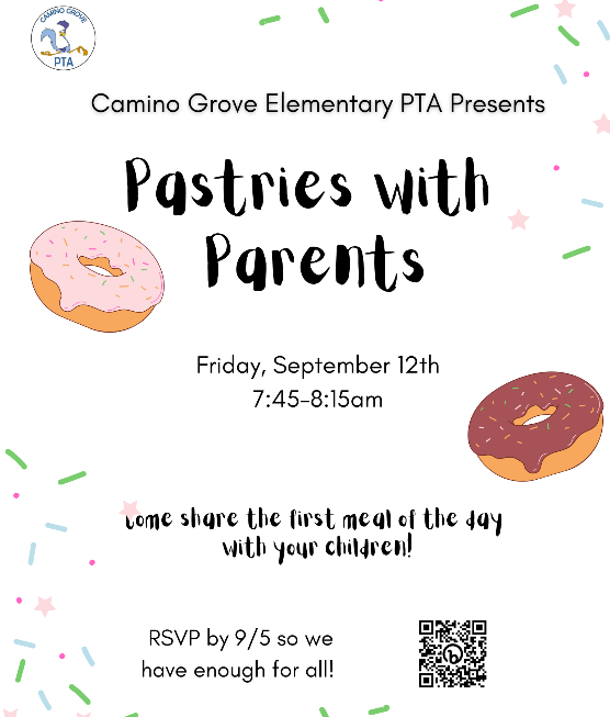 Pastries with Parents flyer