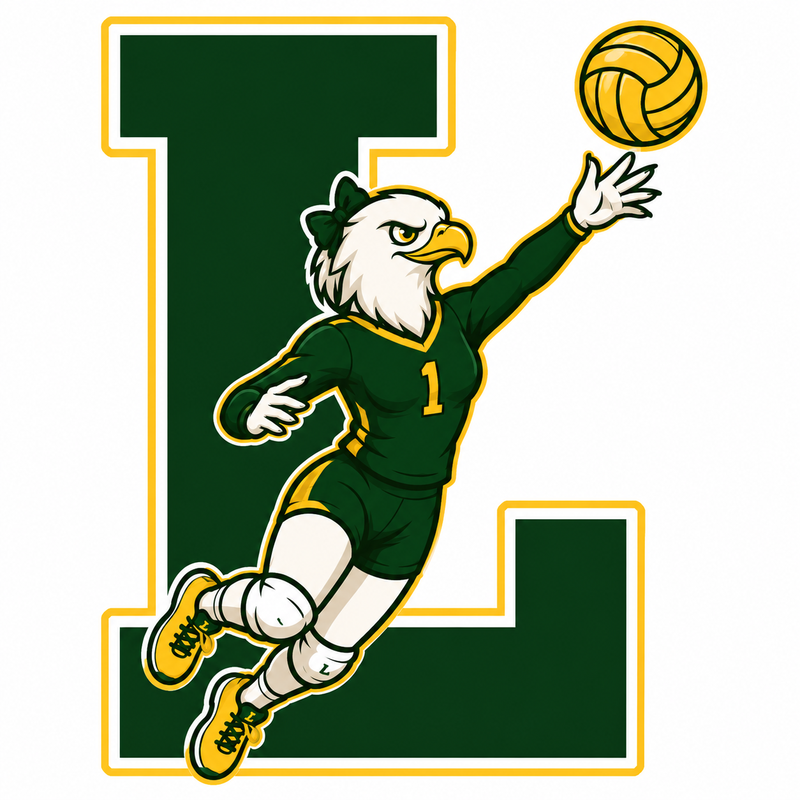 Lady Eagles Volleyball Logo