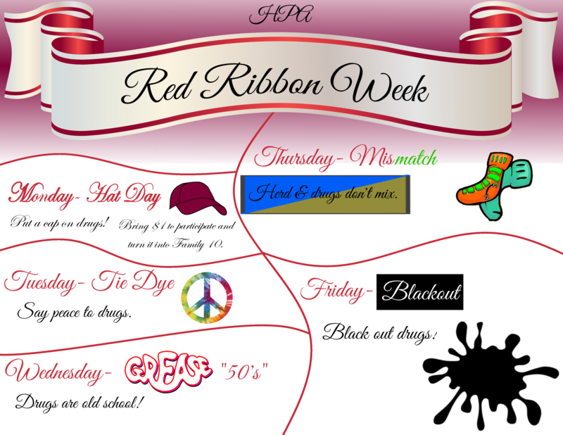 Red Ribbon Week Dress Up Days