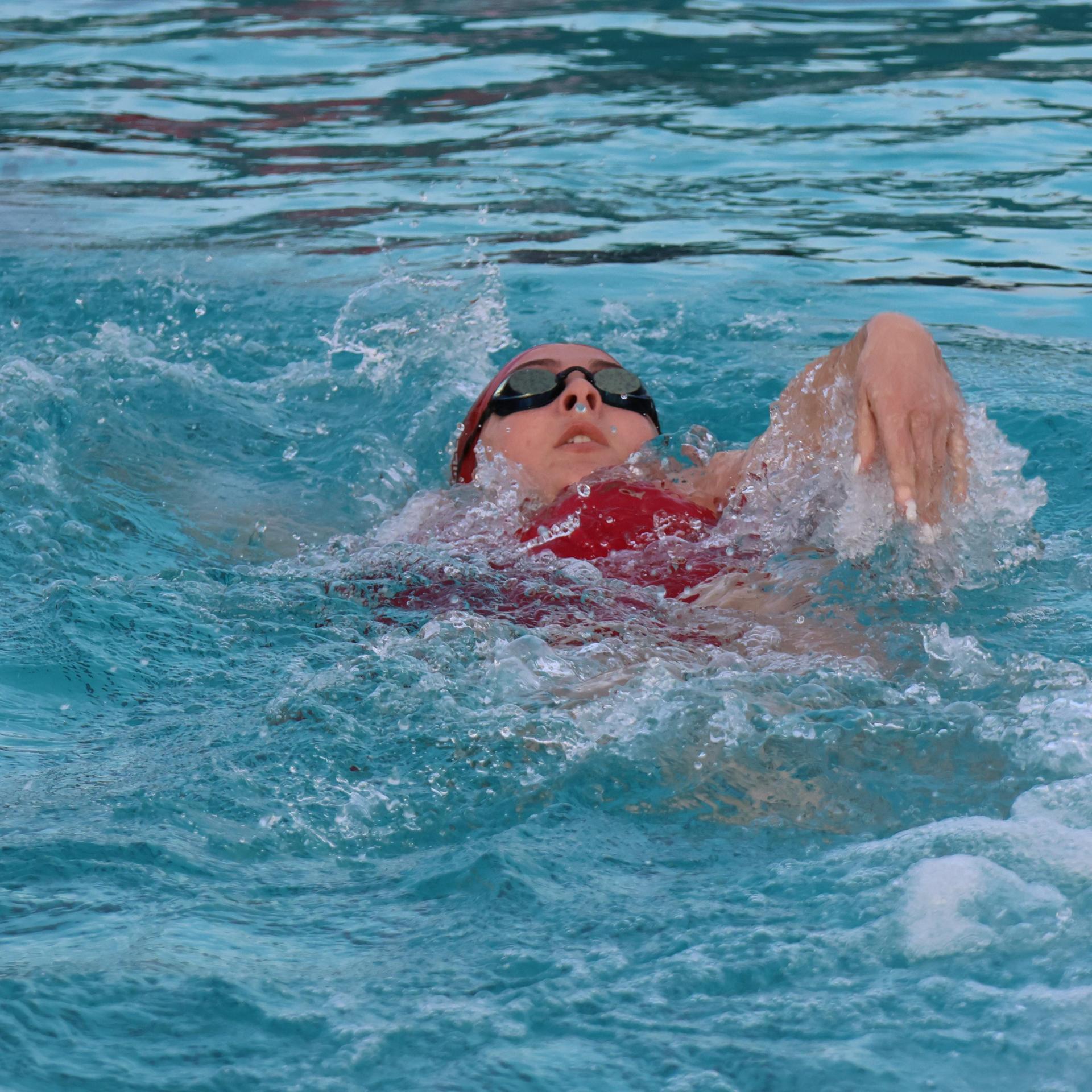 Casey Blehm swimming