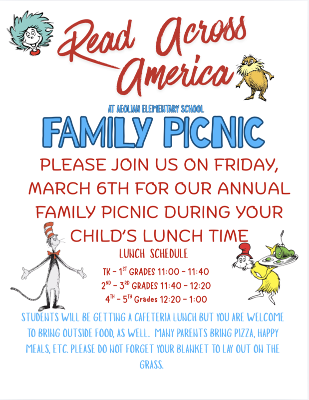 Read Across America Familiy Picnic Featured Photo
