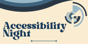 three blue strips on a cream background