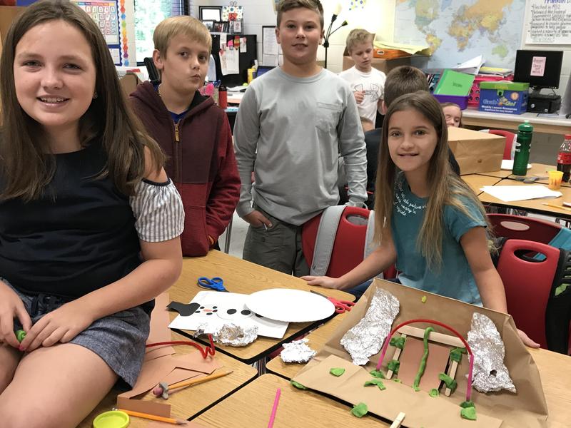 Mrs. Sirmans' Classes Construct Shelters in STEM Activity Featured Photo