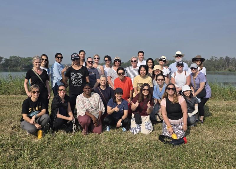 ISH families enjoy scenic walk at ICRISAT