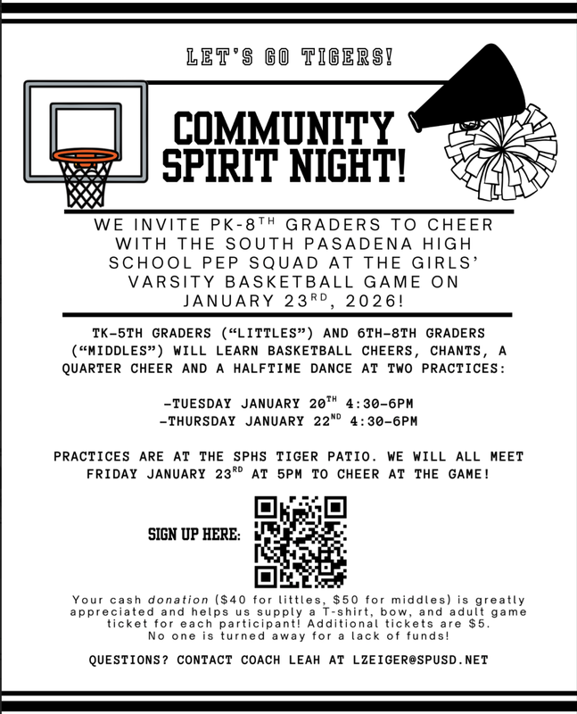 SPHS Community Spirit Night - Fri. Jan. 23