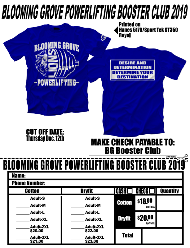 BG Powerlifting Shirts Available