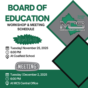 BOE Workshop & Meeting Schedule
