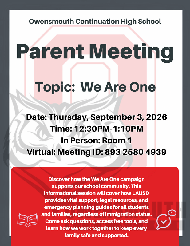Owensmouth Parent Meeting Flier