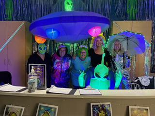 Office Staff in Outer Space