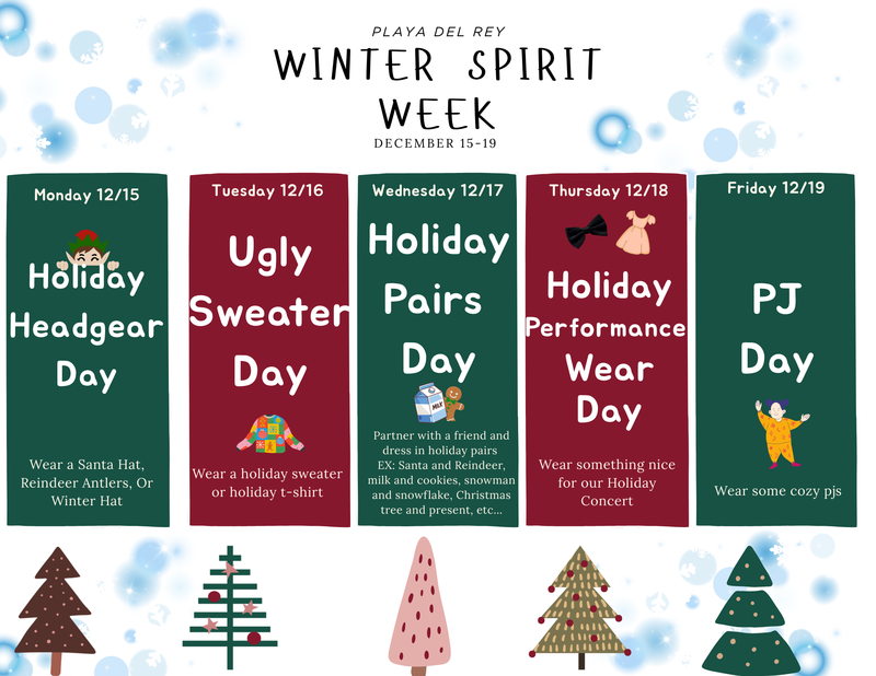 winter spirit week