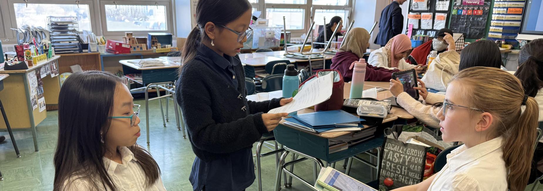 kids practicing debate
