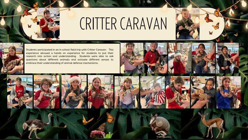 Critter Caravan visits grade 4 classes