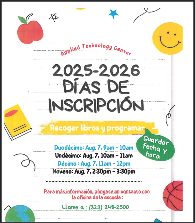 registration days flyer in spanish